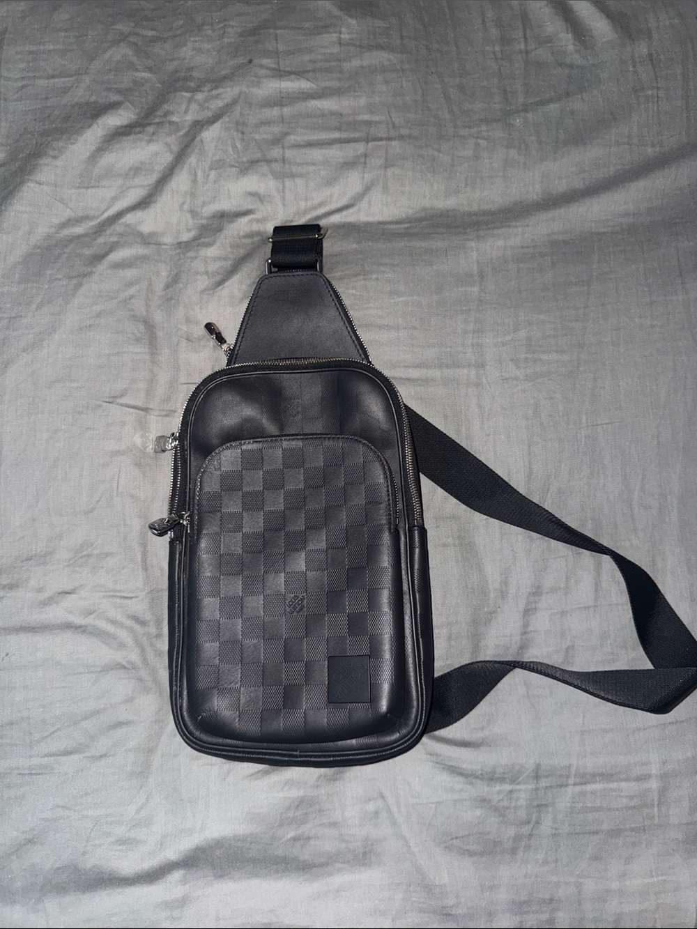 Louis Vuitton Black Damier Graphite Sling Bag - Crossbody Belt Bag